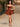 Removable Big Bow Bridal Prom Mini Dress - Burnt Orange