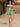 Removable Big Bow Bridal Prom Mini Dress - Sage Green