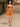 Removable Big Bow Bridal Prom Mini Dress - Orange