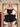 Removable Big Bow Bridal Prom Mini Dress - Black