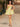 Removable Big Bow Bridal Prom Mini Dress - Yellow