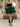 Removable Big Bow Bridal Prom Mini Dress - Emerald Green