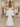 Removable Big Bow Bridal Prom Mini Dress - Ivory
