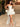 Removable Big Bow Bridal Prom Mini Dress - Ivory