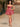 Removable Big Bow Bridal Prom Mini Dress - Coral