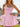 Removable Big Bow Bridal Mini Ball Gown Prom Dress in Pink