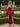 Removable Big Bow Bridal Prom Mini Dress - Red