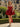 Removable Big Bow Bridal Prom Mini Dress - Red