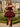 Bow Satin Puffy Bridal Ball Gown Bridal Mini Prom Dress - Burgundy