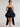 Bow Satin Puffy Bridal Ball Gown Bridal Mini Prom Dress - Navy Blue