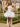 Bow Satin Puffy Bridal Ball Gown Bridal Mini Prom Dress - White