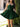 Strapless Boned Mini Ball Gown Prom Dress - Dark Green