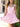 Strapless Boned Mini Ball Gown Prom Dress - Pink