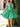 Strapless Boned Mini Ball Gown Prom Dress - Emerald Green