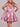 Ruffle Satin Mini Ball Gown Prom Dress With Bow - Pink