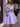 Hand Made Flower Pleated Mini Ball Gown Prom Dress - Lilac