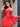 Bow Backless Pleated Satin Ruffle Mini Ball Gown Prom Dress - Red