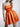 Waist Belt Strapless Satin Mini Ball Gown Prom Dress - Orange