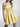 Waist Belt Strapless Satin Mini Ball Gown Prom Dress - Yellow