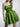 Waist Belt Strapless Satin Mini Ball Gown Prom Dress - Olive Green
