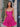 Hot Fix Boned Mini Ball Gown Prom Dress With Ruffle-Hot Pink