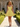 Hot Fix Boned Mini Ball Gown Prom Dress With Ruffle in Yellow