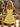 Hot Fix Boned Mini Ball Gown Prom Dress With Ruffle in Yellow