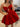 Puffy Cut Front Mini Ball Gown Prom Dress With Bow-Red