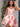 Lace Embroidery Puffy Boned Mini Ball Gown Prom Dress-Pink Floral