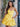 Pleated Mini Ball Gown Prom Dress With Ruffle-Yellow