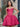 Lace Embroidery Puffy Mini Ball Gown Prom Dress-Hot Pink