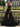 Beaded Ruffle Ball Gown Prom Dress With Split - Black