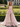 Beaded Ruffle Ball Gown Prom Dress With Split - Blush Pink