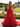Beaded Ruffle Ball Gown Prom Dress With Split - Red