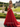 Beaded Ruffle Ball Gown Prom Dress With Split - Red