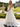 Beaded Ruffle Ball Gown Prom Dress With Split - White
