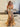Luxury Crystal Boned Ruffle Ball Gown Prom Dress - Gold