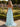 Cut Front Luxury Crystal Ruffle Long Ball Gown Prom Dress in Baby Blue