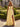 Cut Front Luxury Crystal Ruffle Long Ball Gown Prom Dress in Yellow