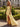 Cut Front Luxury Crystal Ruffle Long Ball Gown Prom Dress in Yellow