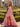 Cut Front Luxury Crystal Ruffle Ball Gown Prom Dress - Pink