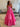 Crystal Boned Ball Gown Prom Dress With Bows - Hot Pink