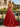 Bow Cut Front Bodice Crystal Long Ball Gown Prom Dress With Pockets in Red