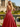 Bow Cut Front Bodice Crystal Long Ball Gown Prom Dress With Pockets in Red