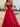 Bow Cut Front Bodice Crystal Ball Gown Prom Dress With Pockets - Red