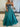 Bow Cut Front Bodice Crystal Ball Gown Prom Dress With Pockets - Turquoise