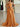Strapless Ball Gown Prom Dress With Shawl - Orange