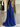 Strapless Ball Gown Prom Dress With Shawl - Royal Blue