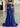 Strapless Ball Gown Prom Dress With Shawl - Royal Blue