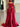 Strapless Ball Gown Prom Dress With Shawl - Red